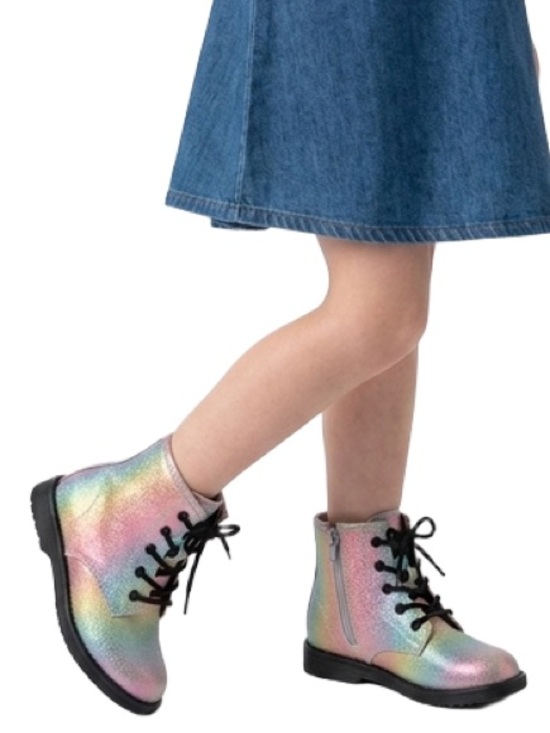 The Children's Place Other - Toddler girls rainbow lace up moto boots